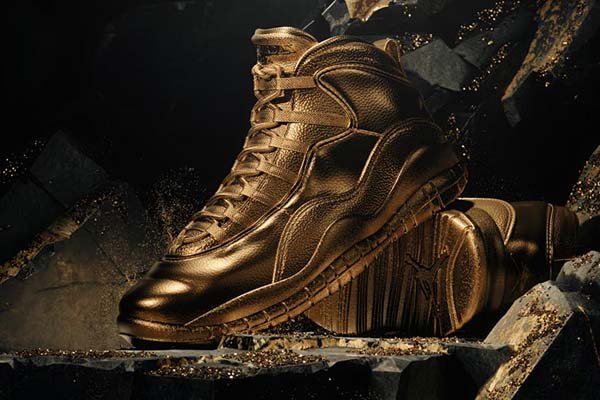 Solid Gold OVO x Air Jordan 10
